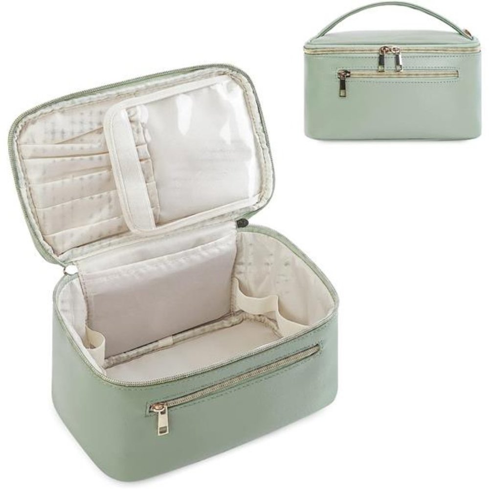 Makeup Bag, Travel Make Up Organizer Cosmetic Brush Bags Case for Women
